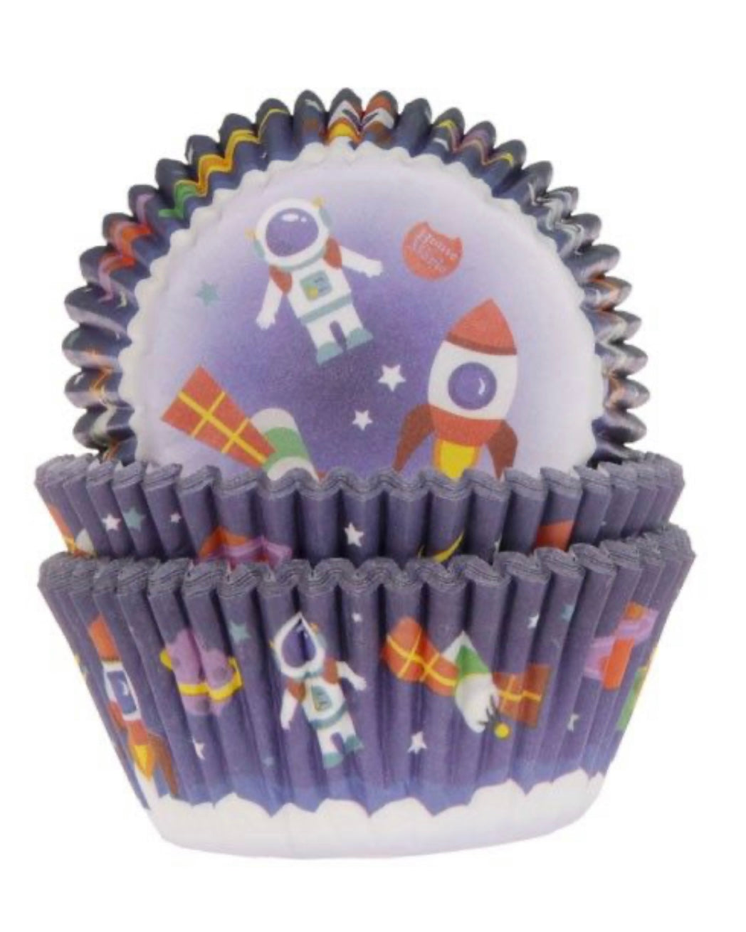 Cupcake Papierbackförmchen Weltall Space 50 Stk