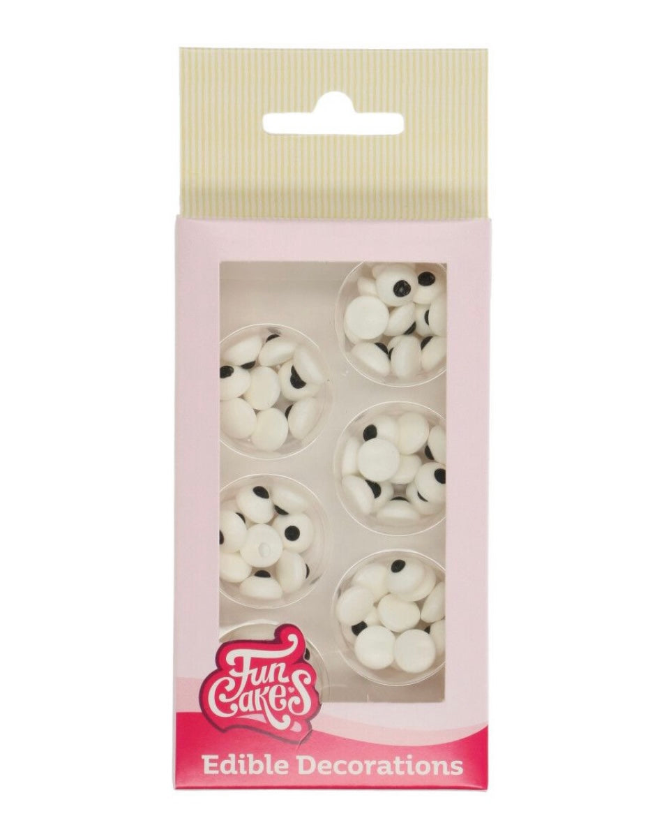 Funcakes Eyeballs Zuckeraugen 64 Stk rund