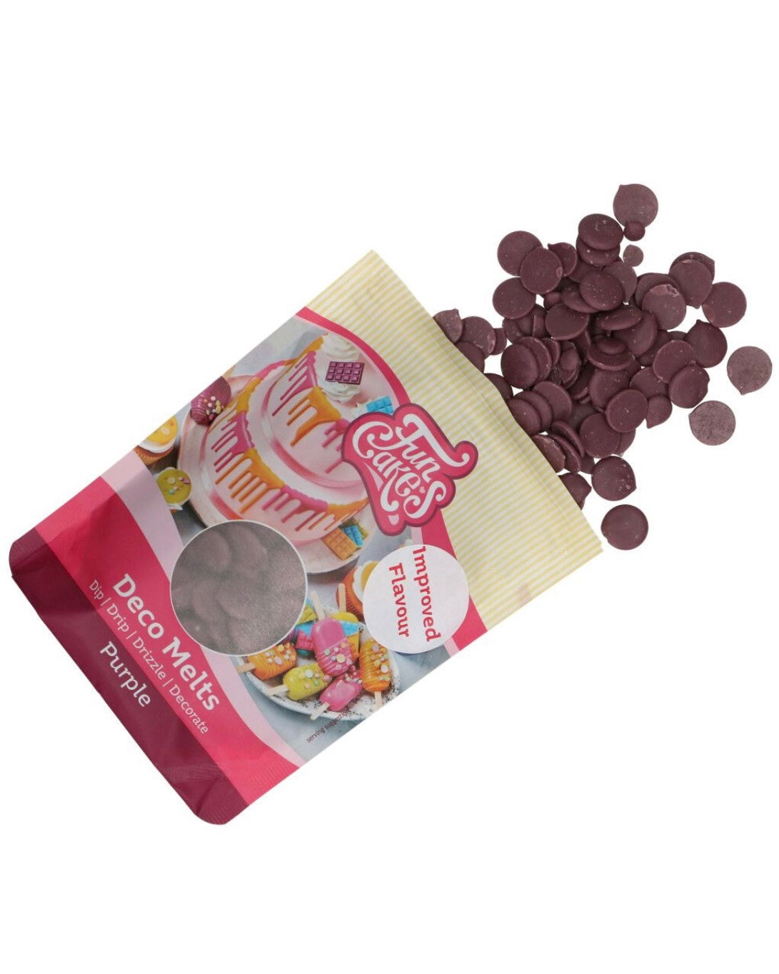 Funcakes Deco Melts lila 250 g