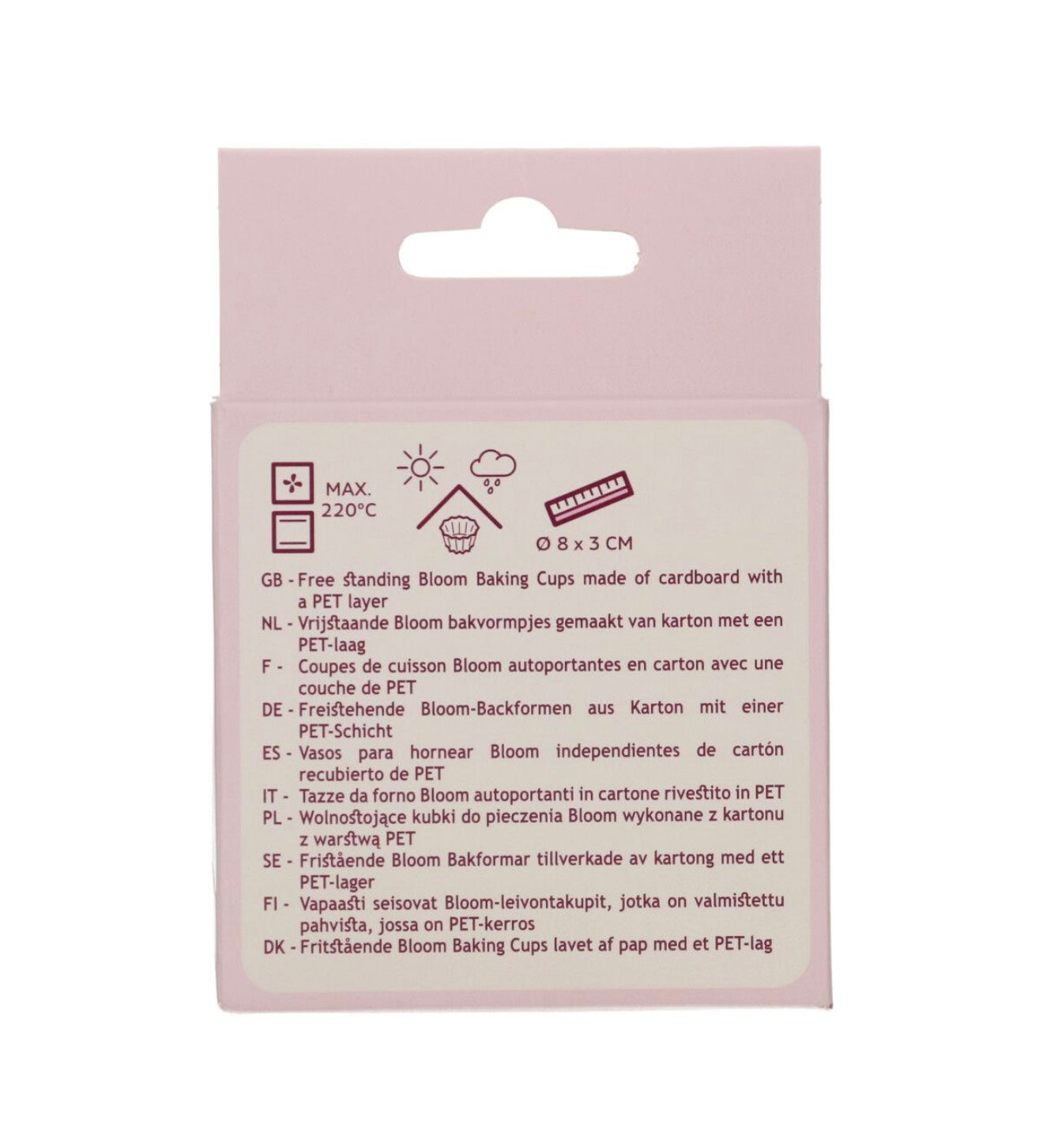 Funcakes Bloom Cups Backförmchen weiss 48 Stk