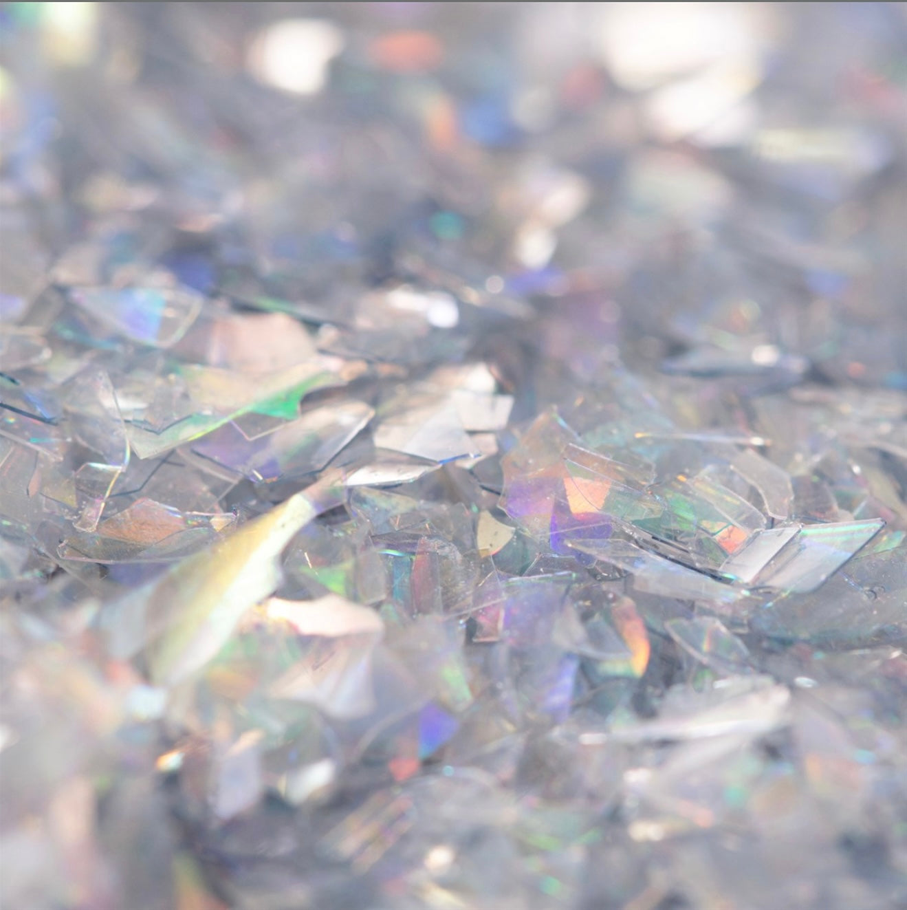 Magic Sparkles essbare irisierende Glitter Flakes / Silber 3 g