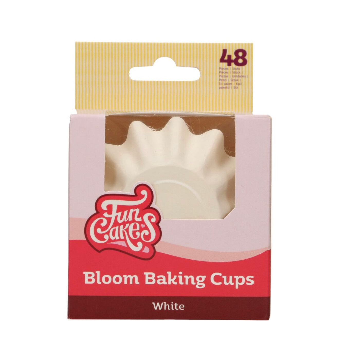 Funcakes Bloom Cups Backförmchen weiss 48 Stk