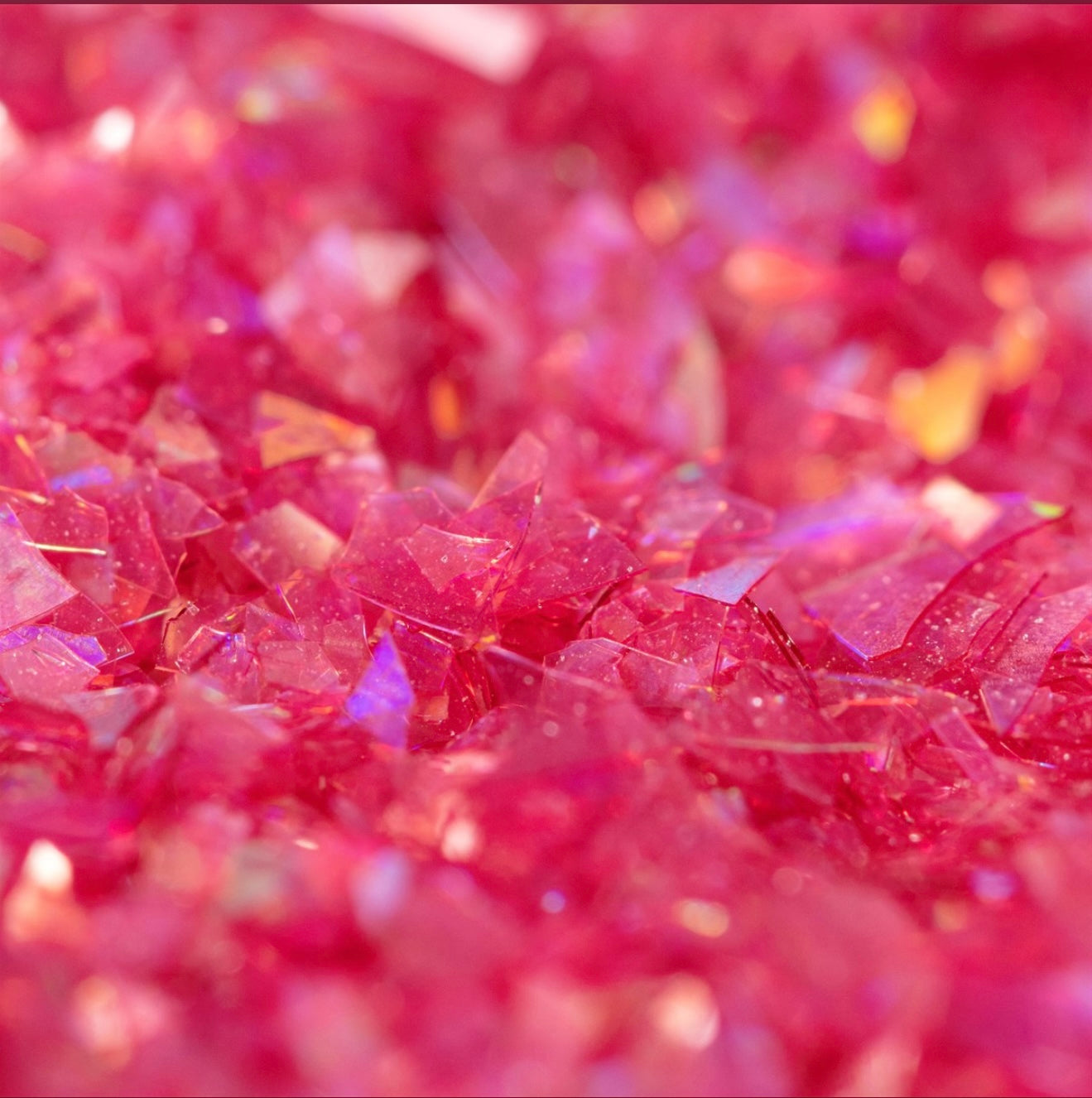 Magic Sparkles essbare irisierende Glitter Flakes / Rosé Quarz 3 g