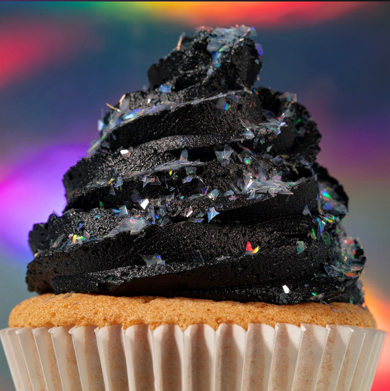 Magic Sparkles essbare irisierende Glitter Flakes / Silber 3 g
