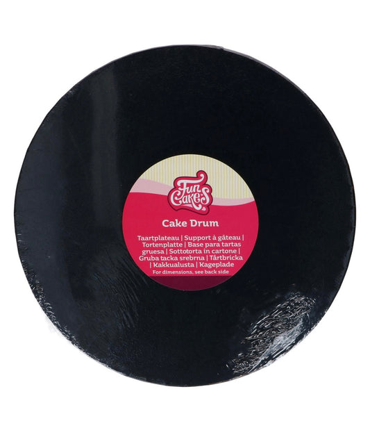 Funcakes Cake Drum schwarz 35 cm