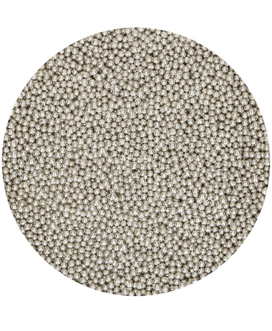 Funcakes Zuckerperlen 2mm metallic silber 80g