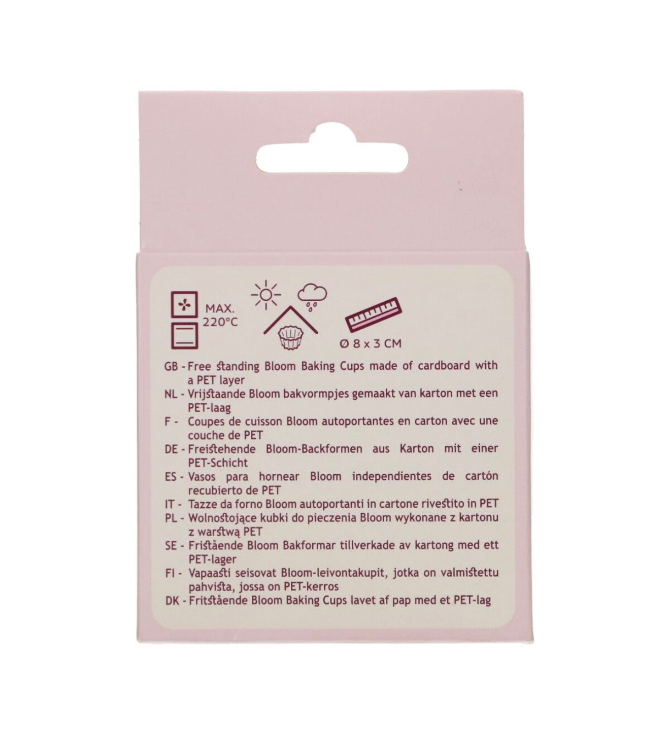 Funcakes Bloom Cups Backförmchen metallic silber 48 Stk