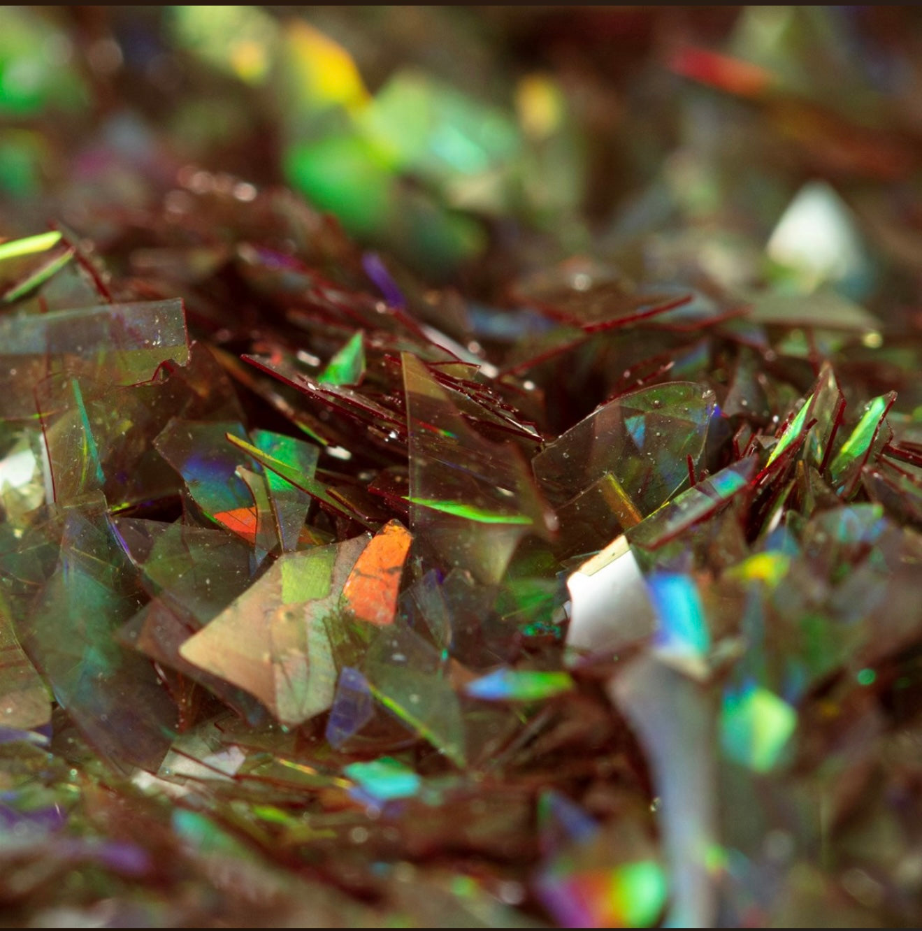 Magic Sparkles essbare irisierende Glitter Flakes / Green Emerald 3 g