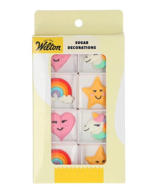 Wilton Zuckerdeko Einhorn 8 Stk