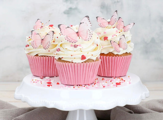 Cake Masters Esspapier Schmetterlinge rosa 29 Stk