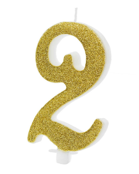 Kerze 2 gold