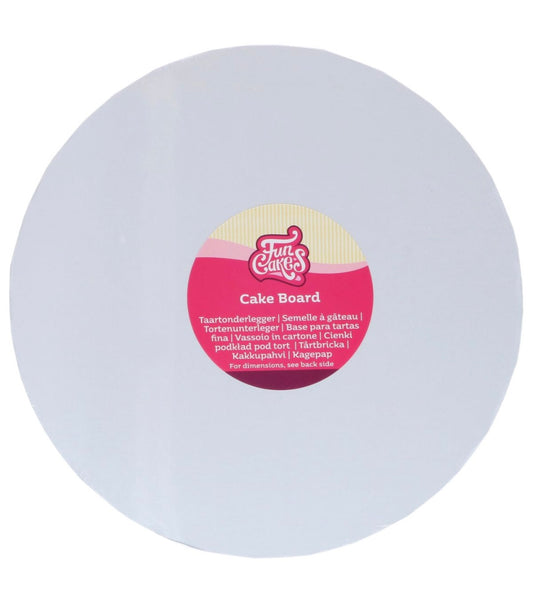 Funcakes Cake Board weiss  17.5 cm