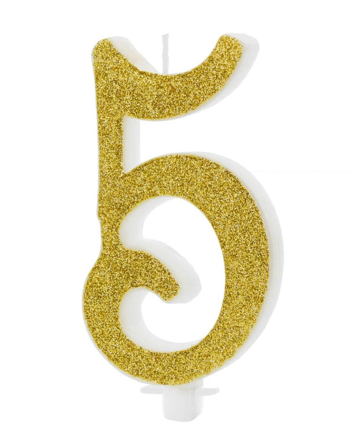 Kerze 5 gold