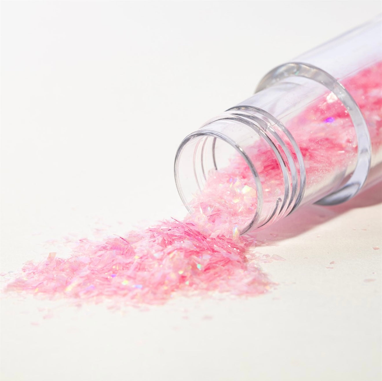 Magic Sparkles essbare irisierende Glitter Flakes / Pink Topas 3 g