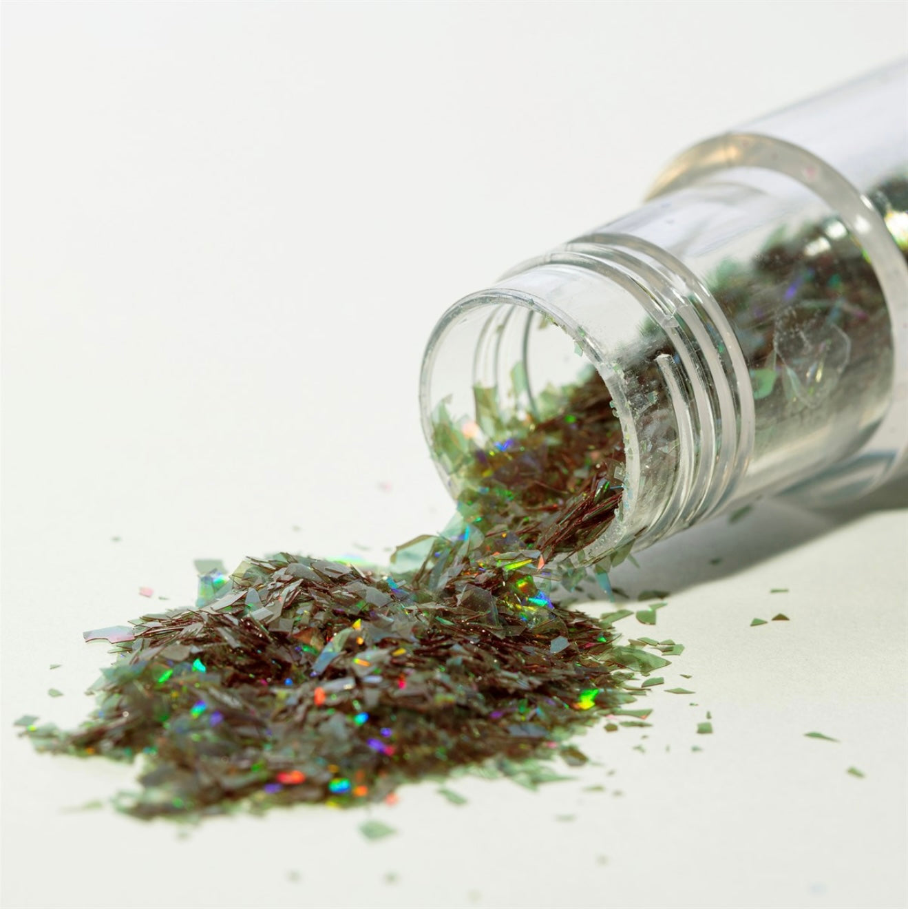 Magic Sparkles essbare irisierende Glitter Flakes / Green Emerald 3 g