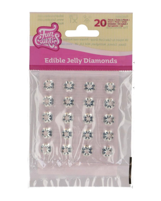 Funcakes Jelly Diamonds essbar 20 Stk