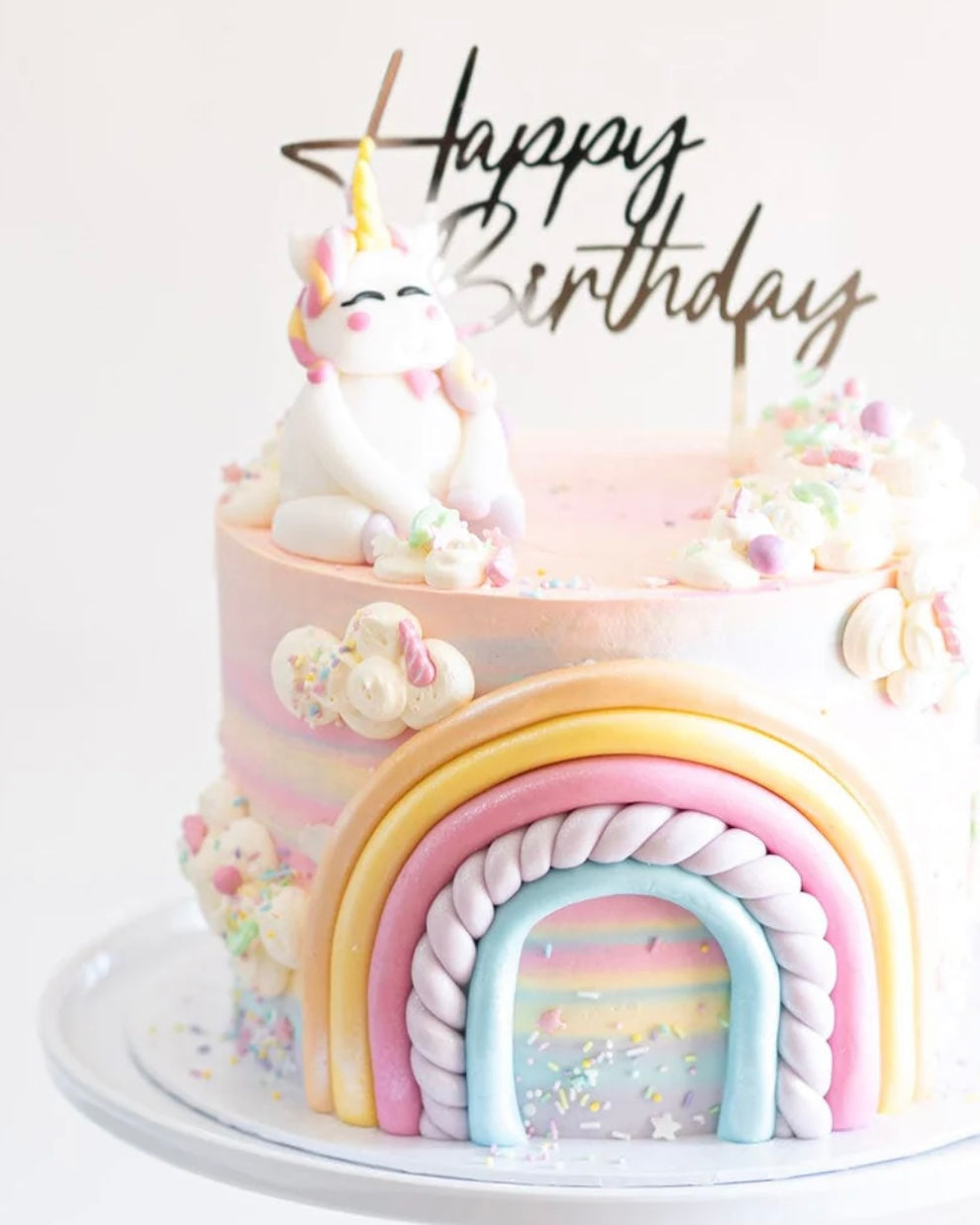 Happy Sprinkles But First, Unicorns Einhorn