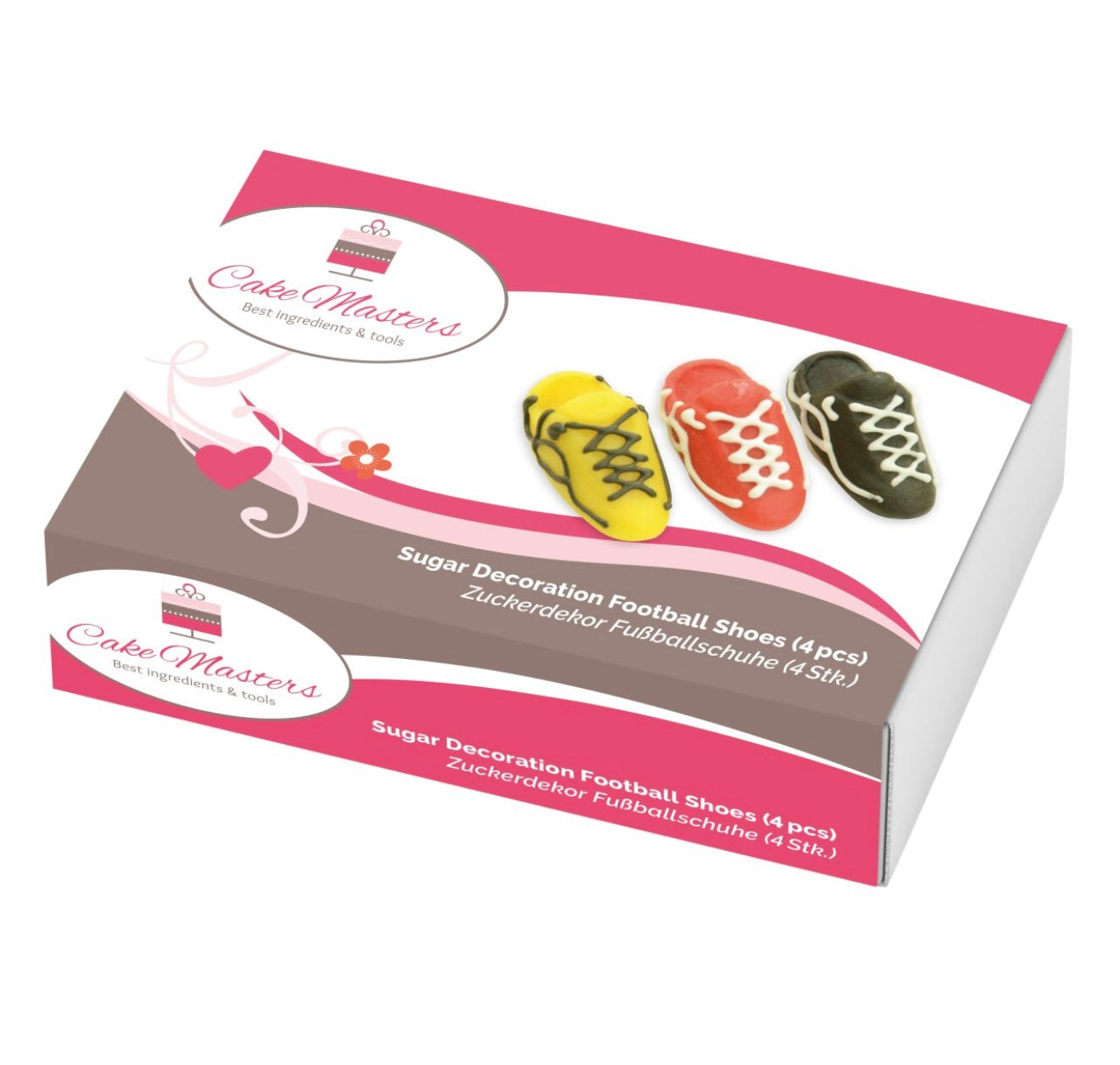 Cake-Masters Zucker Fussball Schuhe 4 Stk