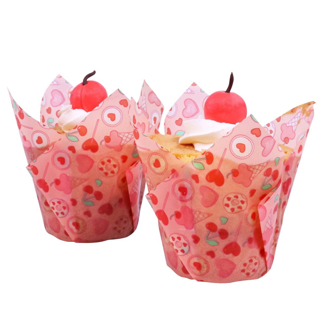PME Tulpen Muffin Förmchen Cups „Süsse Liebe“ 24 Stk