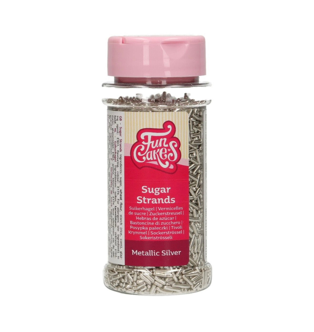 Funcakes Strands metallic silber 80 g