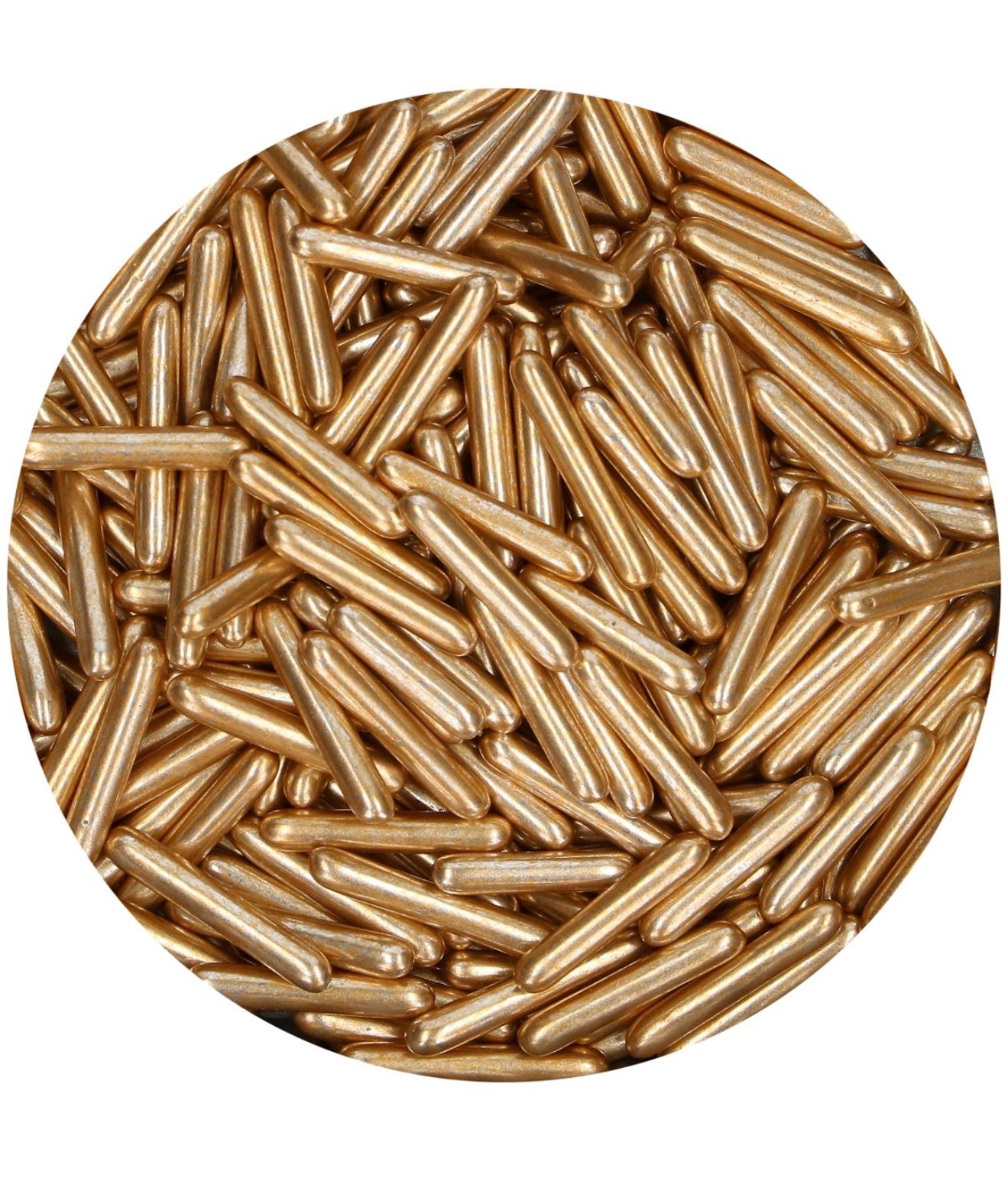 Funcakes Rods Zuckerstäbchen metallic gold XL 70 g