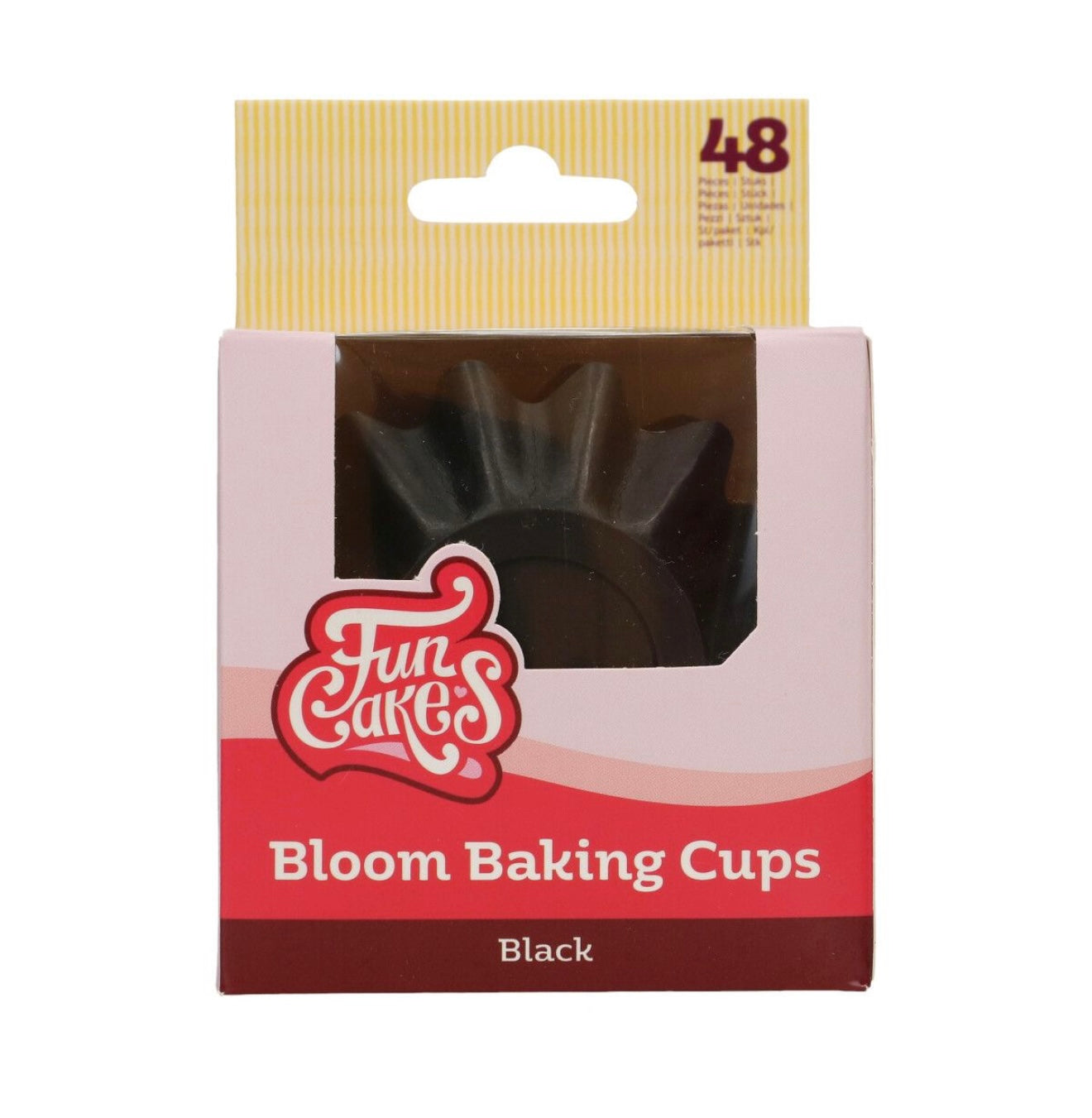 Funcakes Bloom Cups Backförmchen schwarz 48 Stk