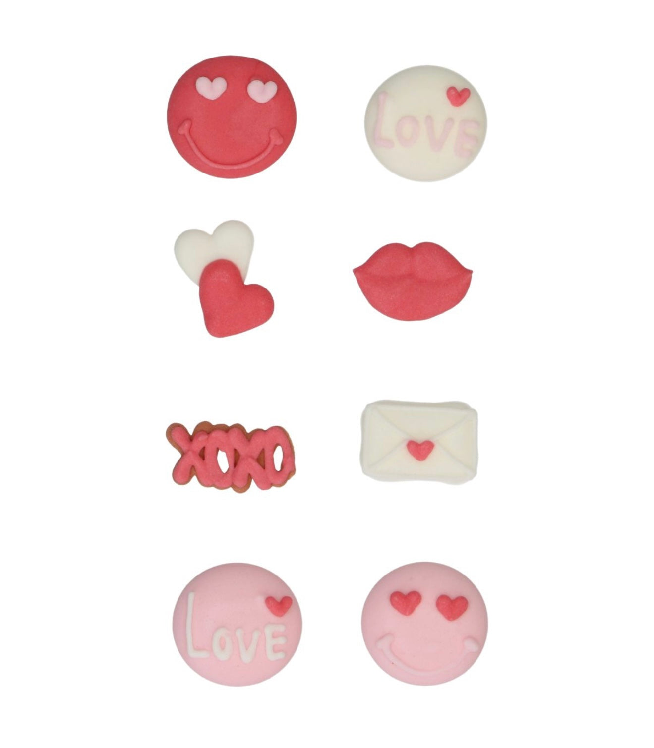 Funcakes Zucker Deko Liebe/Love 8 Stk