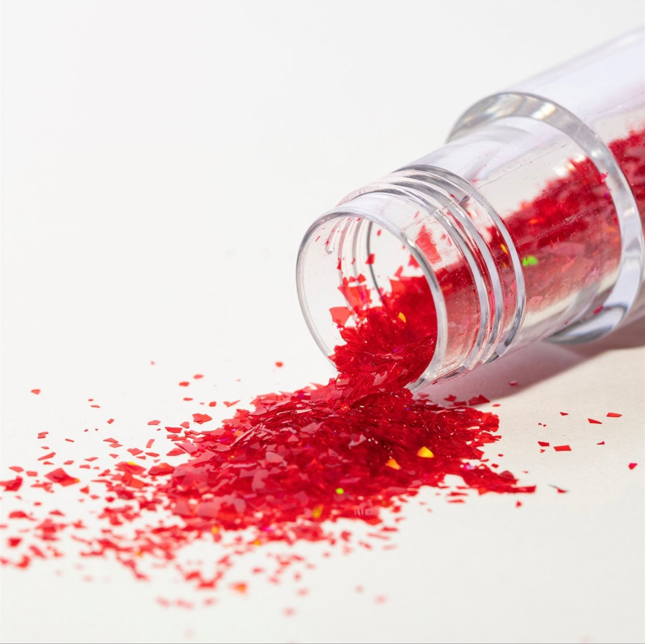 Magic Sparkles essbare irisierende Glitter Flakes / Red Ruby 3 g