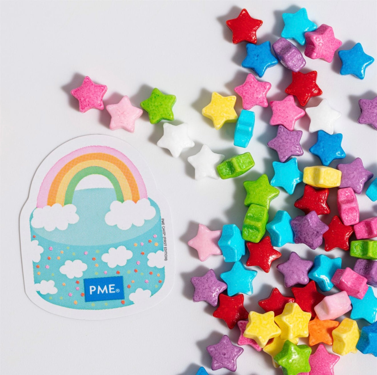 PME Regenbogen Sterne Streusel 25 g