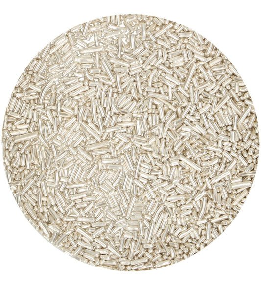 Funcakes Strands metallic silber 80 g