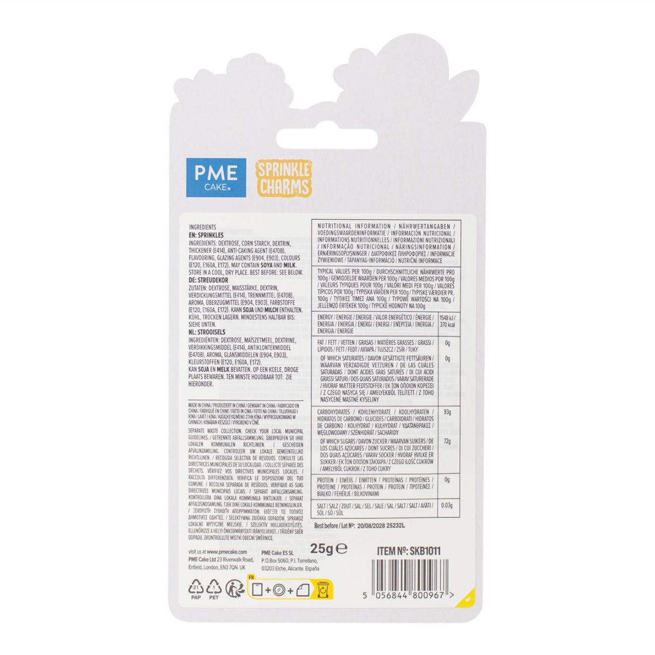PME Hummeln Streusel 25 g