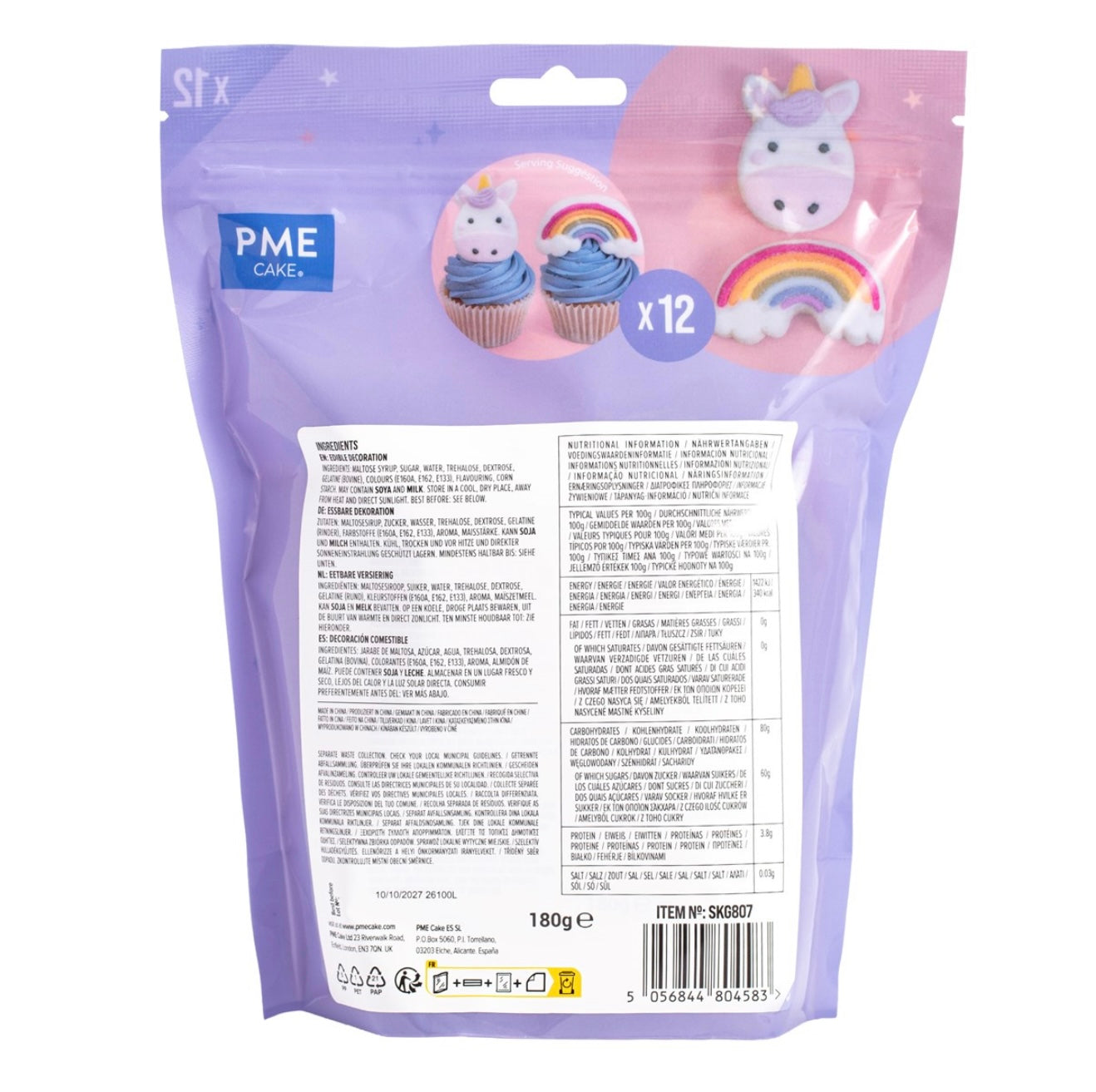 Mallows Marshmallow Treats Magisches Einhorn 12 Stk