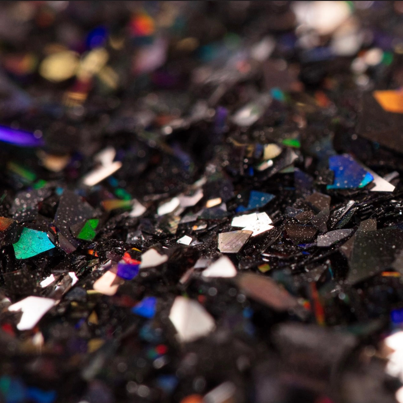 Magic Sparkles essbare irisierende Glitter Flakes / Black Onyx 3 g
