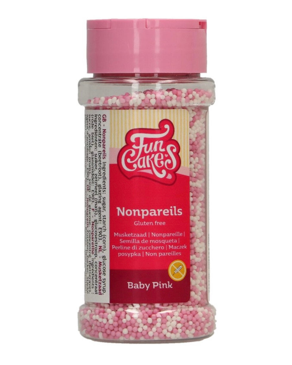 Funcakes Nonpareils Baby Pink Mix glutenfrei 80 g