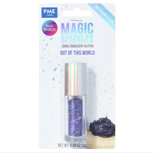 Magic Sparkles essbare irisierende Glitter Flakes / Out of this World 3 g