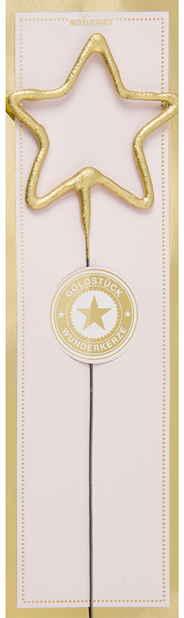 Wondercandle® classic Goldstück Stern