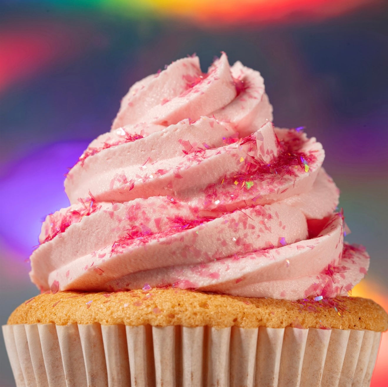 Magic Sparkles essbare irisierende Glitter Flakes / Rosé Quarz 3 g
