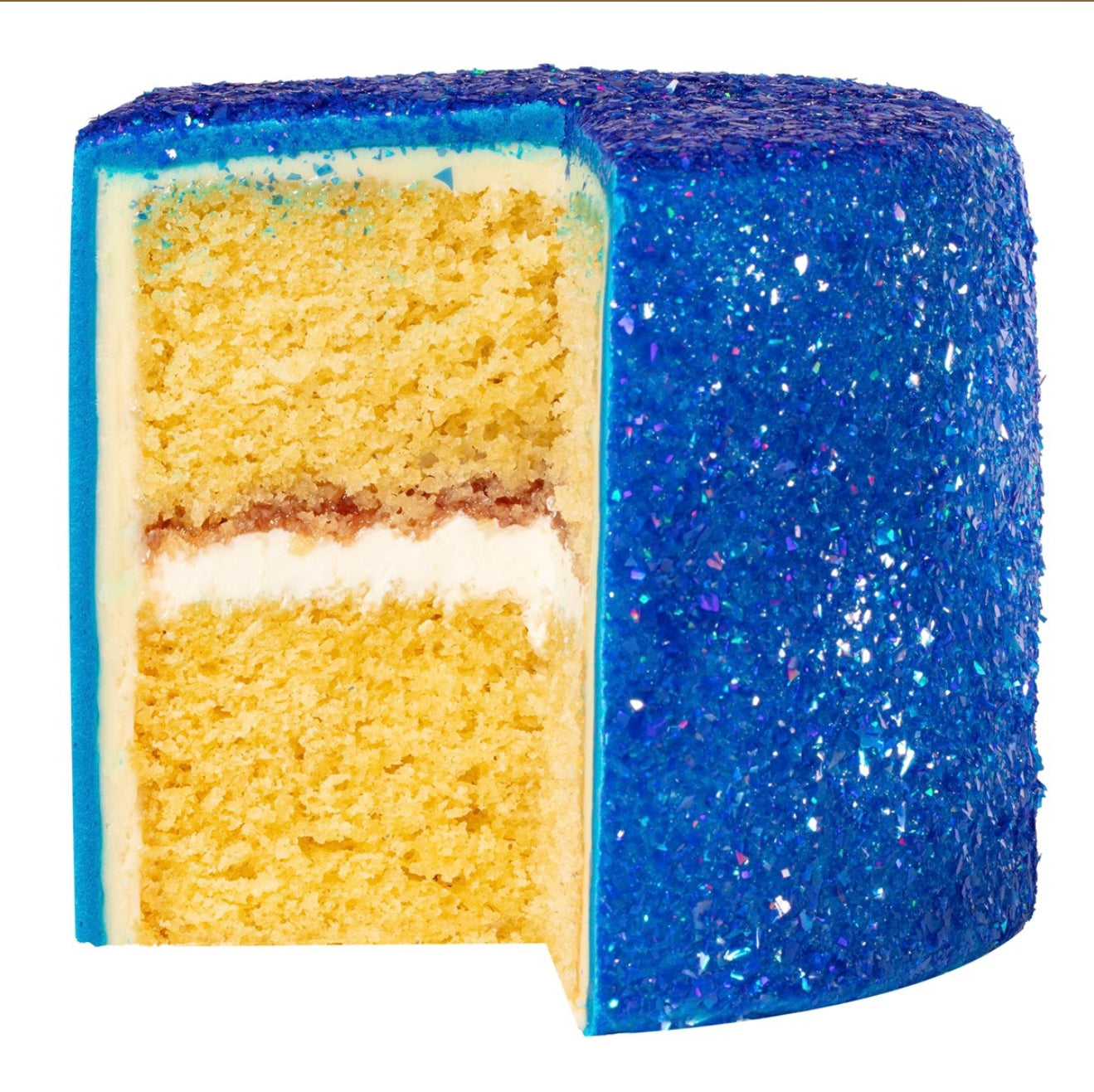 Magic Sparkles essbare irisierende Glitter Flakes / Blue Sapphire 3 g
