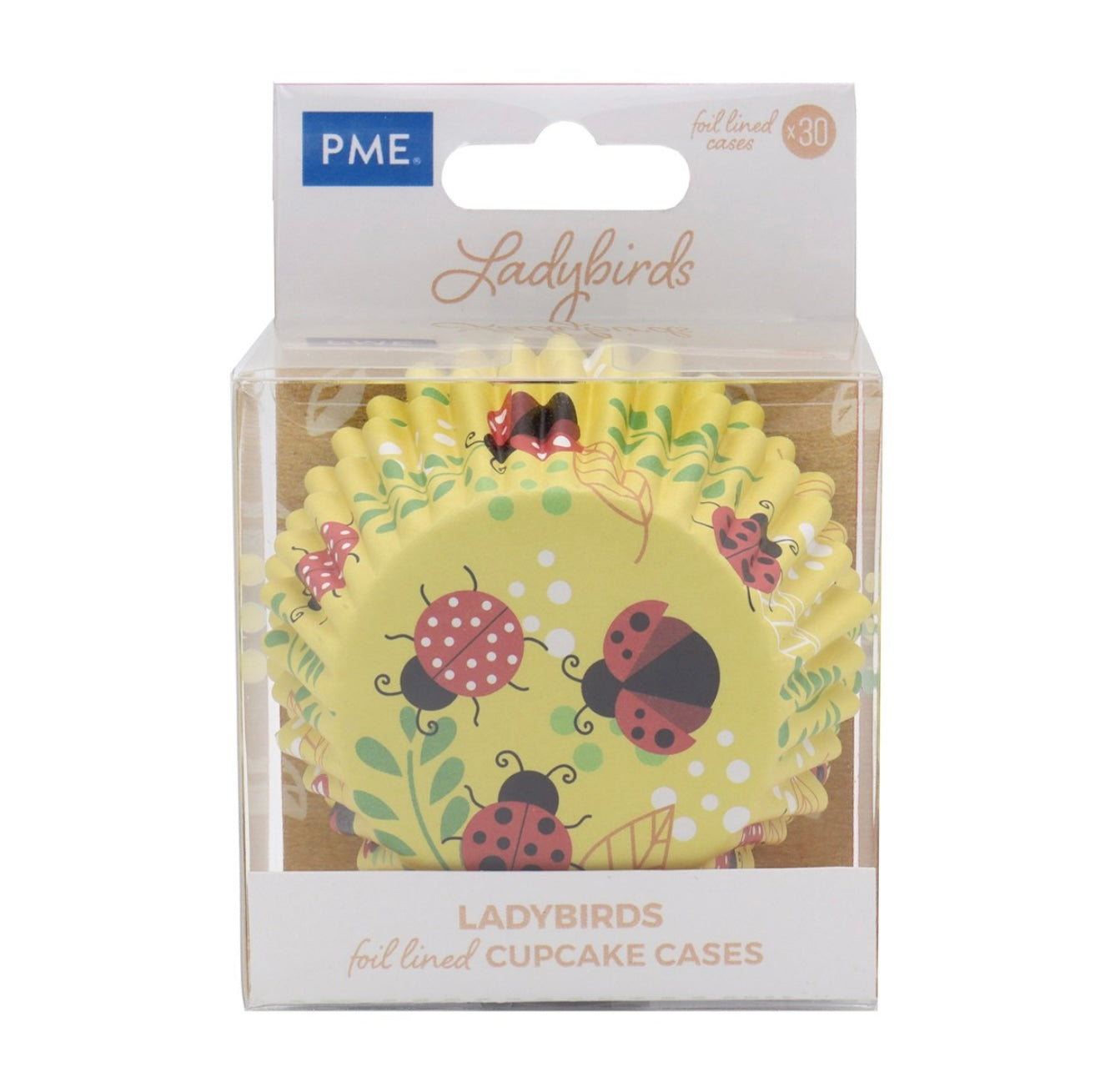 PME folienbeschichtete Cupcake Backförmchen Marienkäfer 30Stk
