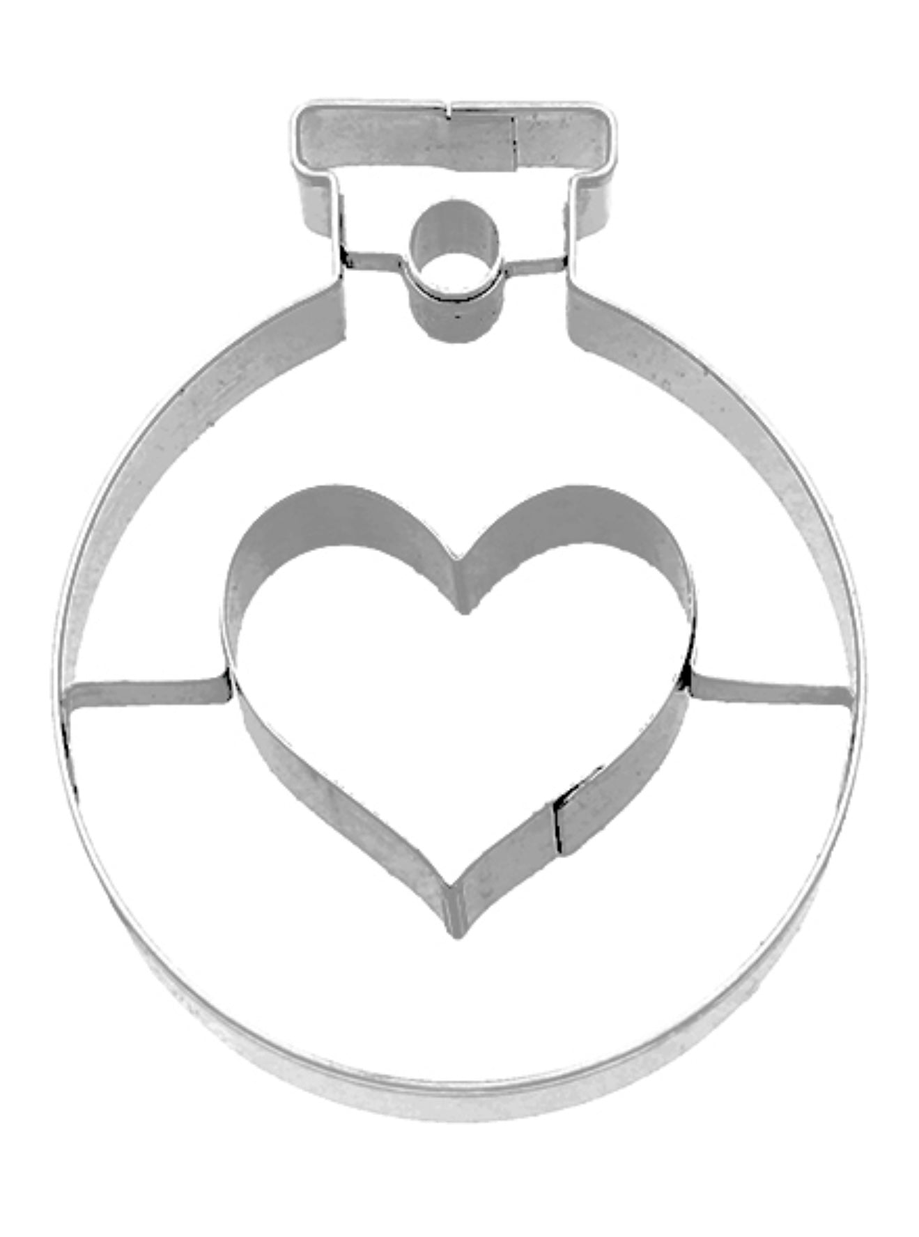 Ausstechform Christbaumkugel mit Herz