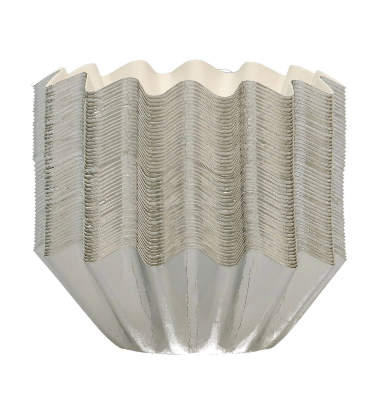 Funcakes Bloom Cups Backförmchen metallic silber 48 Stk