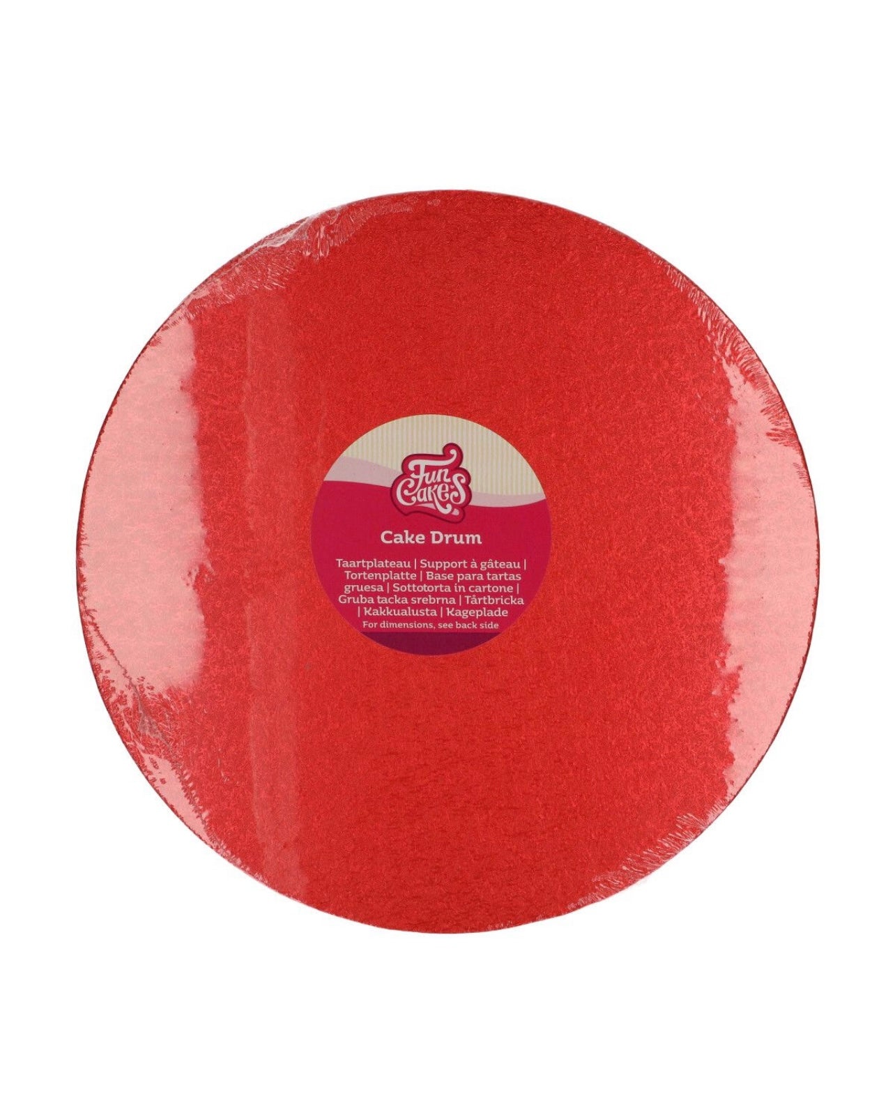 Funcakes Cake Drum rot 30 cm