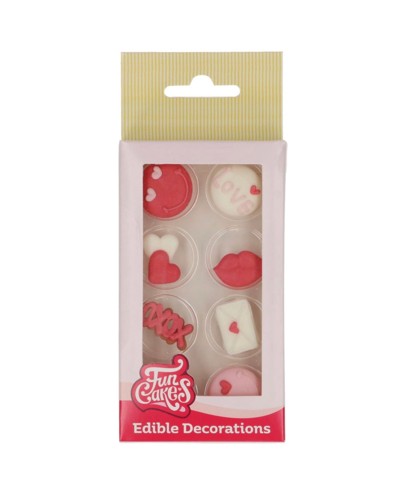 Funcakes Zucker Deko Liebe/Love 8 Stk