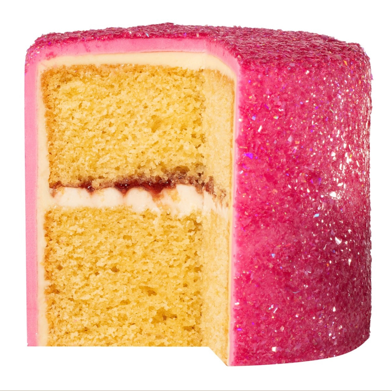 Magic Sparkles essbare irisierende Glitter Flakes / Rosé Quarz 3 g