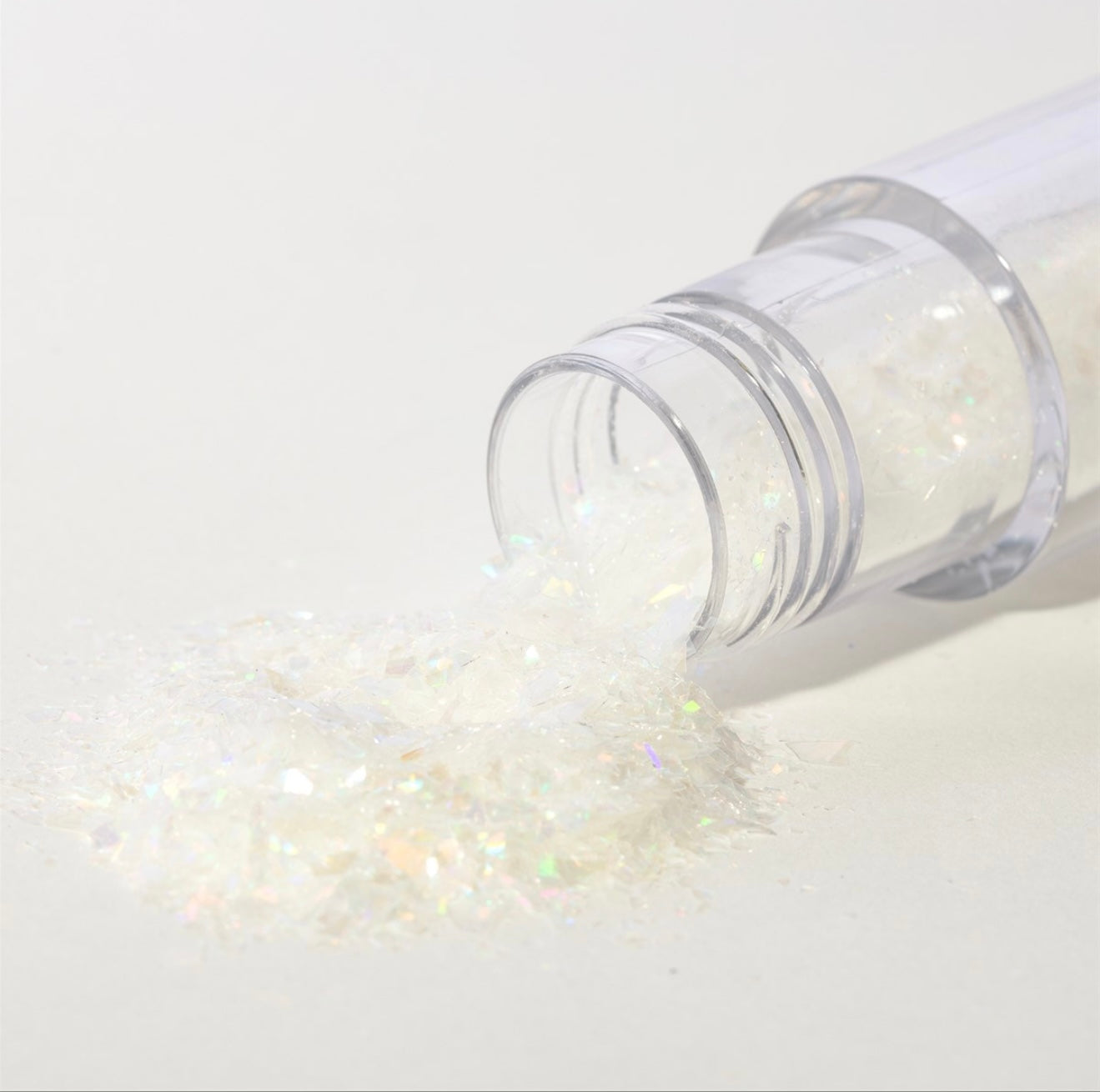 Magic Sparkles essbare irisierende Glitter Flakes / White Crystal 3g