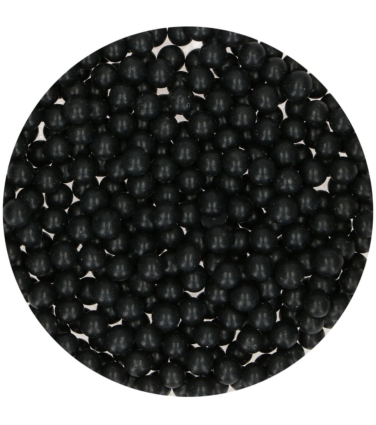 Funcakes Zuckerperlen gross schwarz 80 g