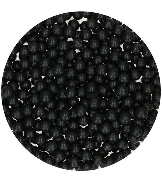 Funcakes Zuckerperlen gross schwarz 80 g