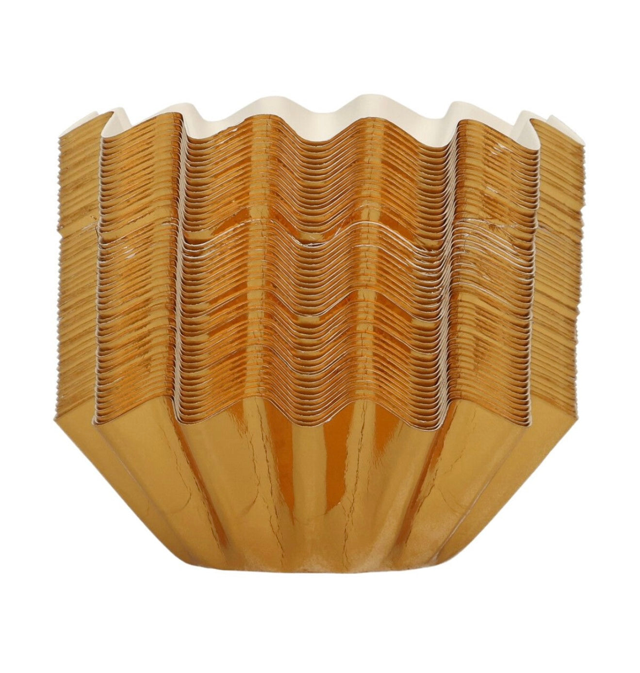 Funcakes Bloom Cups Backförmchen metallic gold 48 Stk