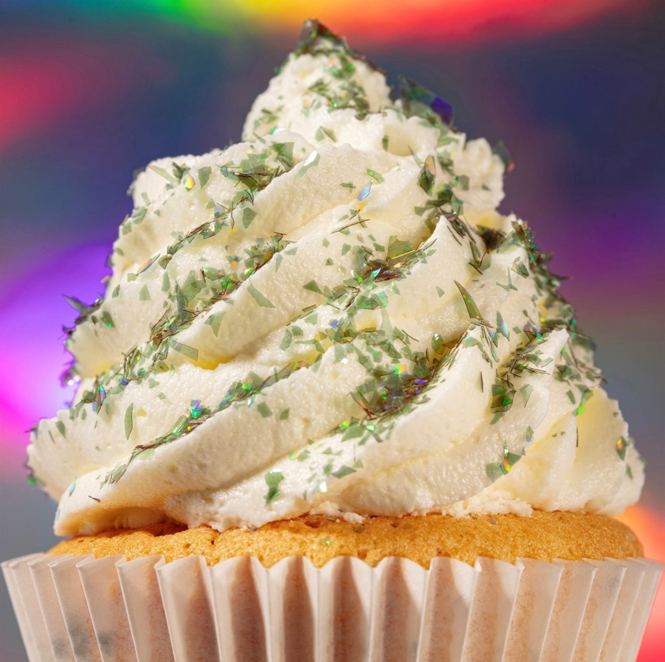 Magic Sparkles essbare irisierende Glitter Flakes / Green Emerald 3 g