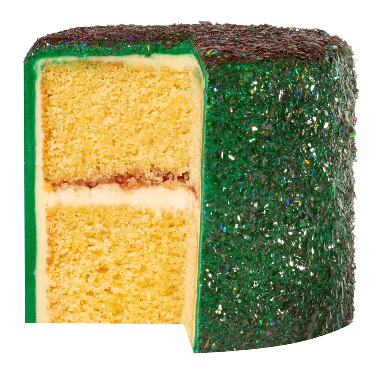 Magic Sparkles essbare irisierende Glitter Flakes / Green Emerald 3 g